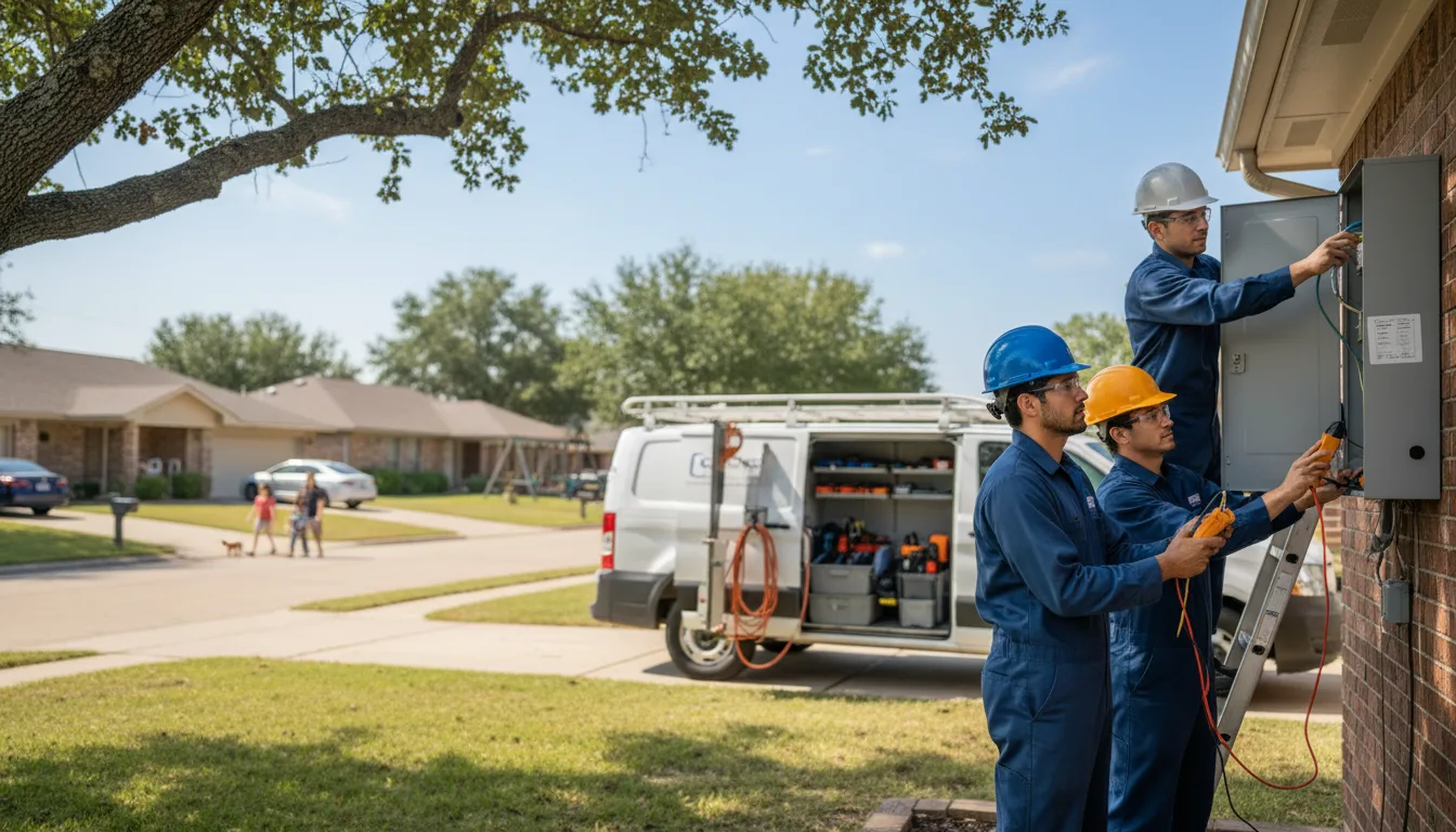 Certified electrician providing emergency electrical services in Millersview, TX